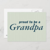 Stolz, ein Opa zu sein! Postkarte (Vorne/Hinten)