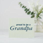 Stolz, ein Opa zu sein! Postkarte (Stehend Vorderseite)