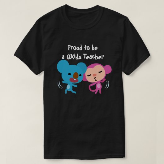 Stolz ein Qkids Teacher mit Qkids Logo zu sein T-Shirt (Design vorne)