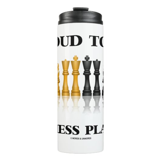 Stolz, ein Schachspieler-Reflektives Schach-Set zu Thermosbecher (Vorderseite)