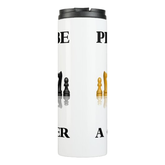 Stolz, ein Schachspieler-Reflektives Schach-Set zu Thermosbecher (Rückseite)