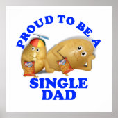 Stolz ein Single Vater - Vater & Sohn Kartoffeln Poster (Vorne)
