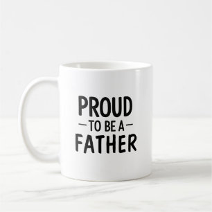 Stolz, ein Vater zu sein Minimalistische Typografi Kaffeetasse
