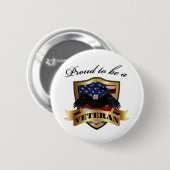 Stolz, ein Veteran zu sein Button (Vorne & Hinten)