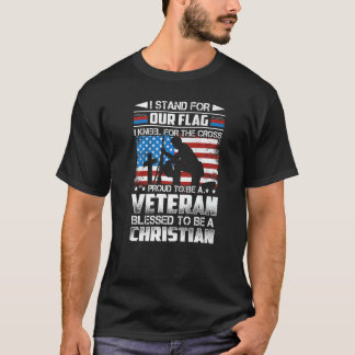 Stolz, ein Veteran zu sein, gesegnet, ein Christli T-Shirt