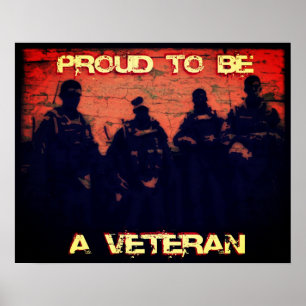 Stolz, ein Veteran zu sein Poster