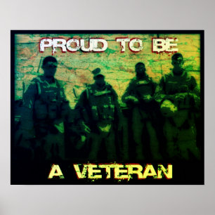 Stolz, ein Veteran zu sein Poster