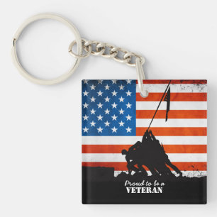 Stolz, ein Veteran zu sein Schlüsselanhänger