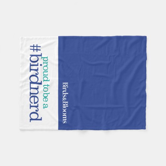 Stolz, ein Vogel-Nerd zu sein Fleecedecke (Vorderseite (Horizontal))