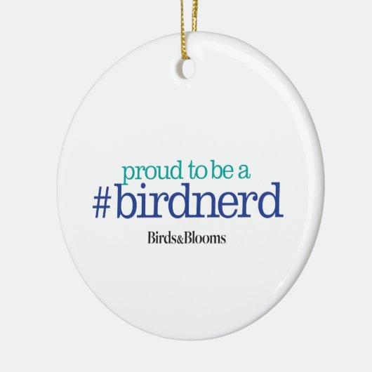 Stolz, ein Vogel-Nerd zu sein Keramikornament (Links)