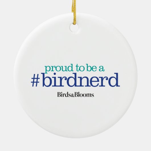 Stolz, ein Vogel-Nerd zu sein Keramikornament (Hinten)