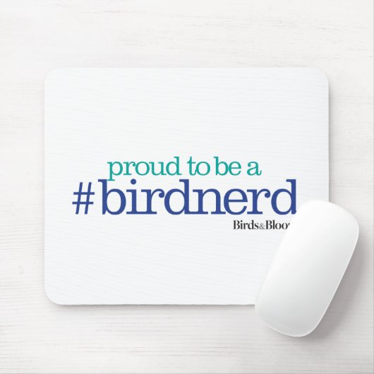 Stolz, ein Vogel-Nerd zu sein Mousepad (Mit Mouse)