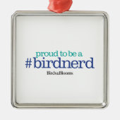 Stolz, ein Vogel-Nerd zu sein Silbernes Ornament (Vorne)