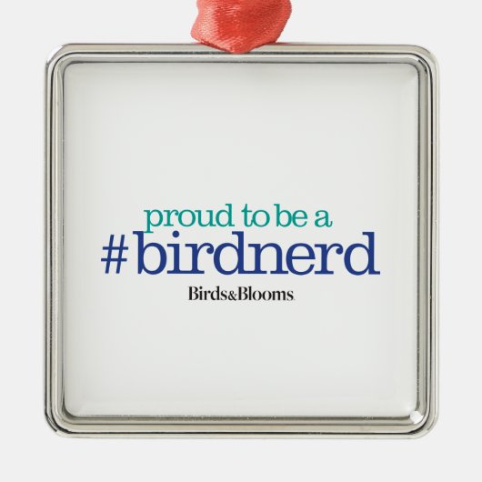 Stolz, ein Vogel-Nerd zu sein Silbernes Ornament (Vorne)
