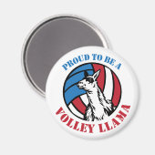 Stolz, ein Volley Llama Magnet zu sein (Vorderseite/Rückseite)
