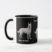 Stolz, ein weißer Schäferhund zu sein! Tasse (Links)