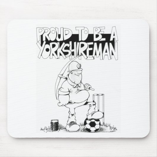 Stolz, ein yorkshireman zu sein mousepad (Vorne)