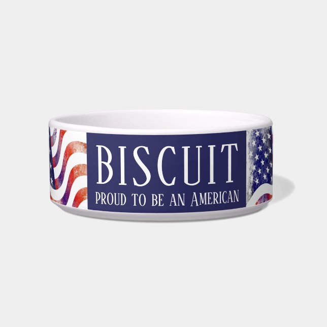 Stolz, eine amerikanische Flagge zu sein Napf (Vorderseite)