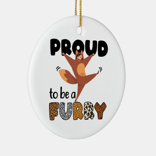 Stolz, eine Furcht zu sein Keramik Ornament (Rechts)