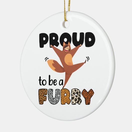 Stolz, eine Furcht zu sein Keramik Ornament (Links)