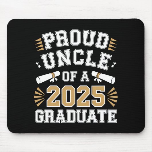 Stolz eines Abschlusses der Klasse 2025 Mousepad (Vorne)
