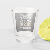 Stolz eines Abschlusses der Klasse 2025 Schnapsglas (Rückseite)
