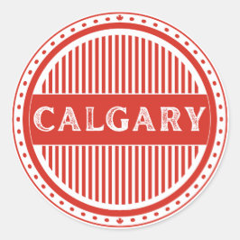 Stolz-Emblem der Stadt Calgary – Kanadische Identi Runder Aufkleber