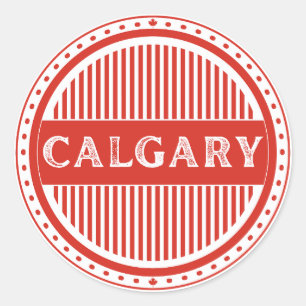 Stolz-Emblem der Stadt Calgary – Kanadische Identi Runder Aufkleber