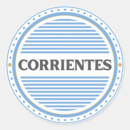 Stolz-Emblem der Stadt Corrientes – argentinische  Runder Aufkleber