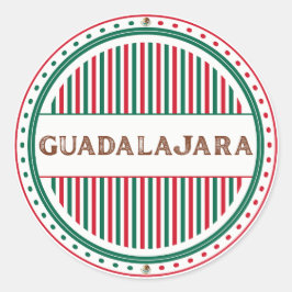Stolz-Emblem der Stadt Guadalajara – Mexikanische Runder Aufkleber