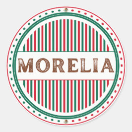 Stolz-Emblem der Stadt Morelia – Mexikanische Iden Runder Aufkleber