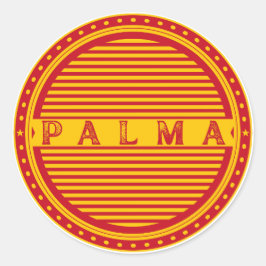 Stolz-Emblem der Stadt Palma – Spanische Identität Runder Aufkleber