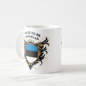 Stolz, estnisch zu sein kaffeetasse (Vorderseite Links)