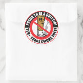 Stolz, etwas mehr als 10 Jahre zu sein Runder Aufkleber (Tasche)