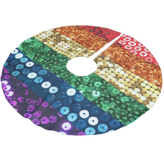 Stolz-Fahne-Weihnachtsbaumrock Polyester Weihnachtsbaumdecke (Schrägansicht)