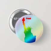 Stolz-Farben des Freiheits-Knopfes Button (Vorne & Hinten)