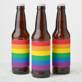 Stolz | Farbige Regenbogenkonstruktion Bierflaschenetikett (Flaschen)
