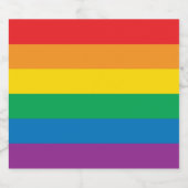 Stolz | Farbige Regenbogenkonstruktion Bierflaschenetikett (Einzelnes Label)