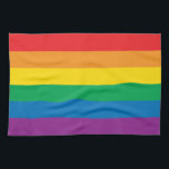 Stolz | Farbige Regenbogenkonstruktion Geschirrtuch<br><div class="desc">Stolz | Farbige Regenbogenkonstruktion | Grafikdesign von Tintin Timén</div>