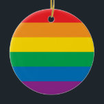 Stolz| Farbige Regenbogenkonstruktion Keramikornament<br><div class="desc">Stolz| Farbige Regenbogenkonstruktion| Grafikdesign von Tintin Timén</div>