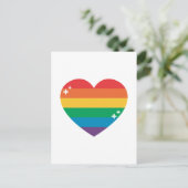 Stolz | Farbige Regenbogenkonstruktion Postkarte (Stehend Vorderseite)