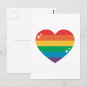 Stolz | Farbige Regenbogenkonstruktion Postkarte (Vorne/Hinten)