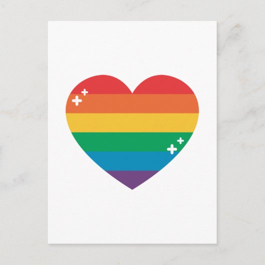 Stolz | Farbige Regenbogenkonstruktion Postkarte (Vorderseite)