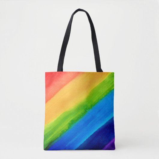 Stolz farbiger Regenbogen Tasche (Vorderseite)