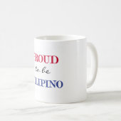 Stolz, Fillipino zu sein Kaffeetasse (VorderseiteRechts)