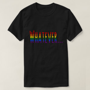 Stolz-Flaggen-Farben des Regenbogen-LGBT "was auch T-Shirt