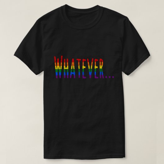 Stolz-Flaggen-Farben des Regenbogen-LGBT "was auch T-Shirt (Design vorne)