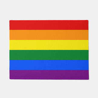 Stolz-Flaggen-Tür-Matten-Regenbogen-Gay Fußmatte