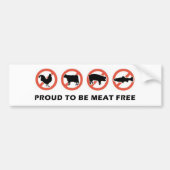 Stolz, Fleisch zu sein geben Sie Autoaufkleber (Vorne)