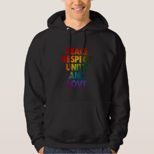 Stolz Frieden Respekt Einheit Und Liebe Hoodie